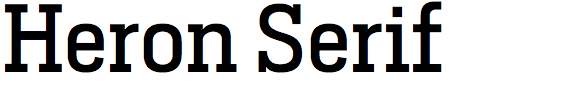Heron Serif