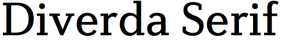 Diverda Serif