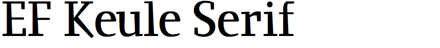 EF Keule Serif