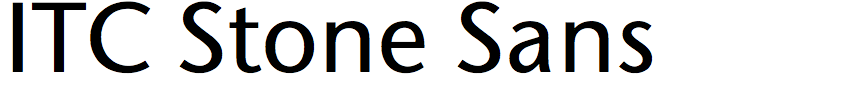 ITC Stone Sans (EF)
