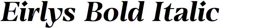 Eirlys Bold Italic