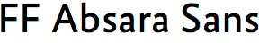 FF Absara Sans