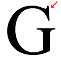 Top serif