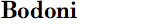 Bodoni