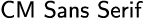 Computer Modern Sans Serif (CMSS)
