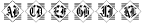 Diamond Monogram Two Characters
