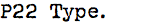 P22 Typewriter