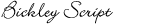 Bickley Script