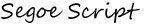 Segoe Script