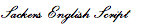 Sackers English Script