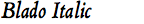 Blado Italic