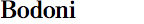 Bodoni (ParaType)