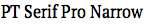 PT Serif Pro Narrow