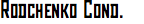 Rodchenko Condensed