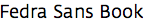 Fedra Sans Book