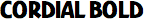 Cordial Bold