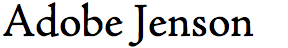 Adobe Jenson Pro