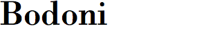 Bodoni