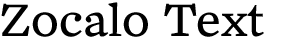 Zócalo Text