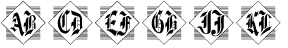 Diamond Monogram Two Characters