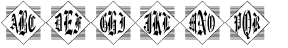 Diamond Monogram Three Characters