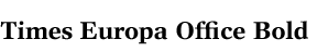 Times Europa Office Bold