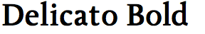 Delicato Pro Bold