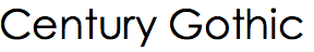 Century Gothic