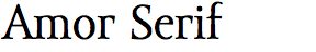 Amor Serif