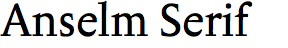 Anselm Serif