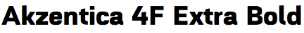 Akzentica 4F Extra Bold