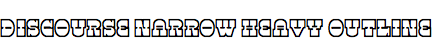 Discourse Narrow Heavy Outline