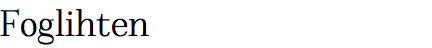 Foglihten