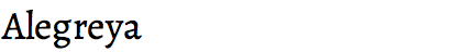 Alegreya