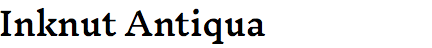 Inknut Antiqua
