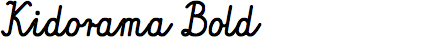 Kidorama Bold