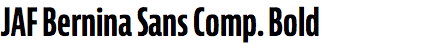 JAF Bernina Sans Compressed Bold