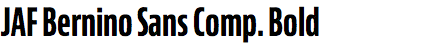 JAF Bernino Sans Compressed Bold