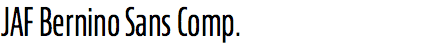 JAF Bernino Sans Compressed