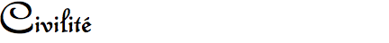 Civilité