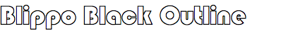 Blippo Black Outline (URW)