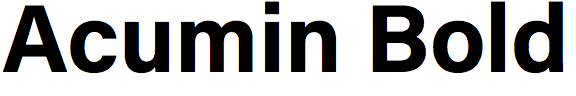 Acumin Bold