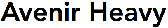 Avenir Heavy
