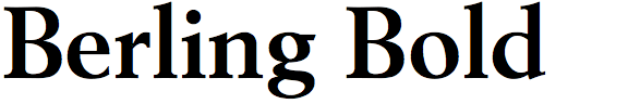 Berling Bold