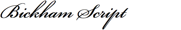 Bickham Script