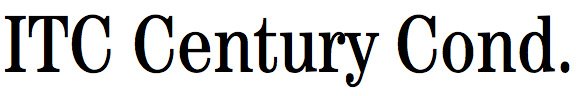 ITC Century Condensed