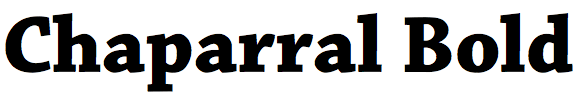 Chaparral Bold