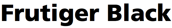 Frutiger Black