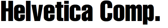 Helvetica Compressed