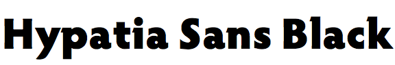 Hypatia Sans Black